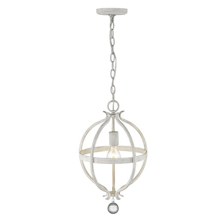 Callie 1-Light Country White Pendant HomeRoots