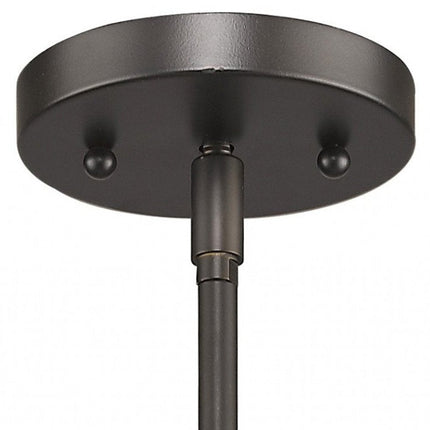 Brushed Bronze Minimalist Cylindrical Hanging Light HomeRoots