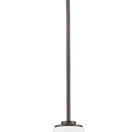 Bronze Frosted Glass Hanging Light HomeRoots