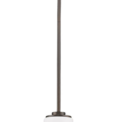 Bronze Frosted Glass Hanging Light HomeRoots