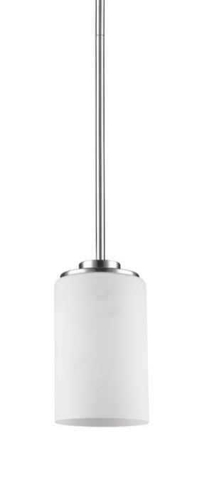 Silver Frosted Glass Hanging Light