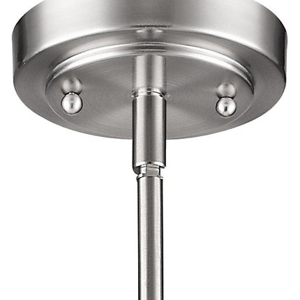 Silver Frosted Glass Hanging Light HomeRoots