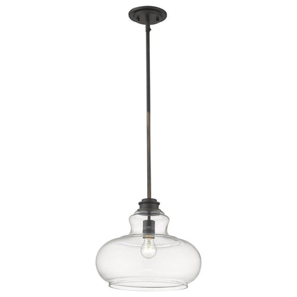 Torrel 1-Light Oil-Rubbed Bronze Pendant HomeRoots