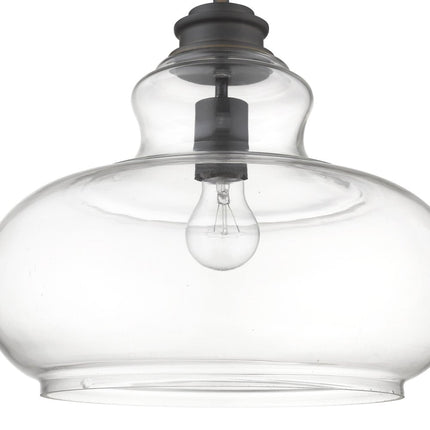 Torrel 1-Light Oil-Rubbed Bronze Pendant HomeRoots