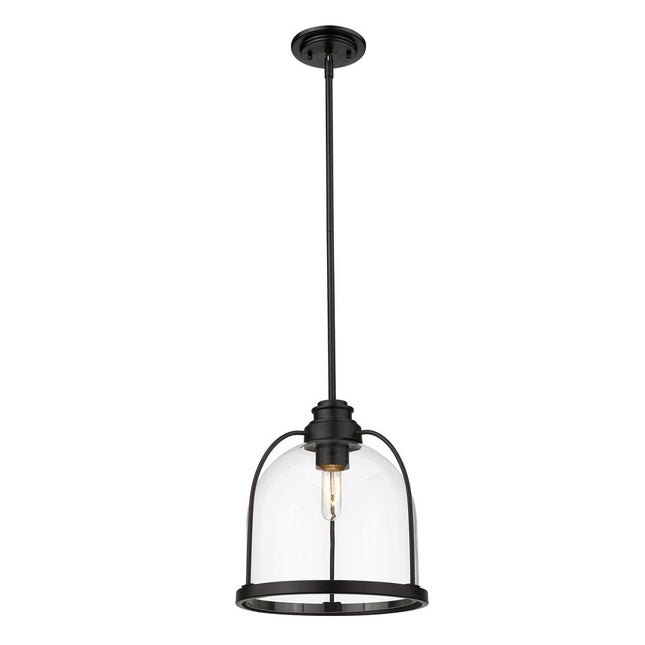 Stanton 1-Light Matte Black Pendant HomeRoots
