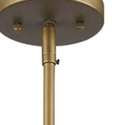 Brushed Gold Metal Cage Hanging Light HomeRoots