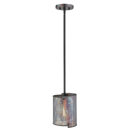 Ryker 1-Light Bronze Patina Pendant HomeRoots
