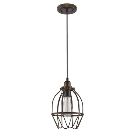 Antique Bronze Wire Pendant Hanging Light HomeRoots