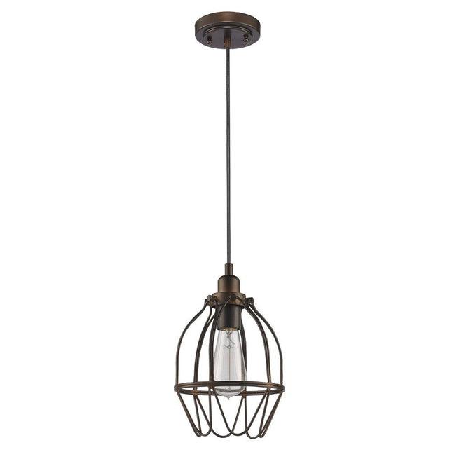Antique Bronze Wire Pendant Hanging Light HomeRoots