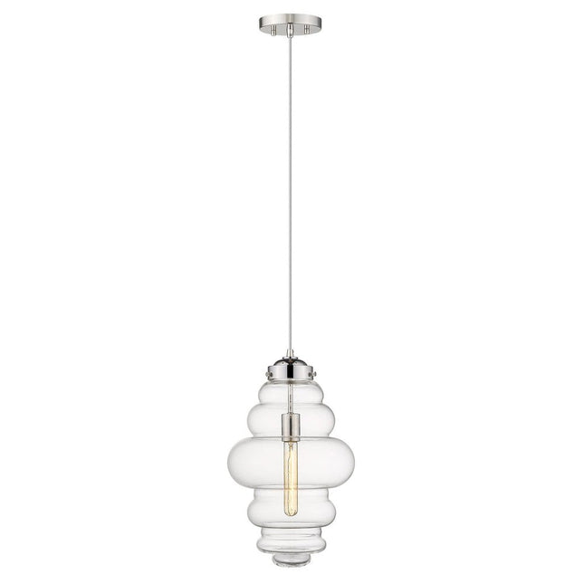 Ballina 1-Light Polished Nickel Mini-Pendant HomeRoots