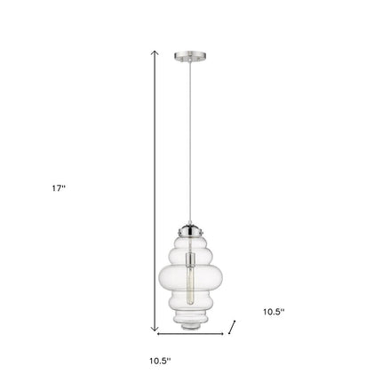 Ballina 1-Light Polished Nickel Mini-Pendant HomeRoots