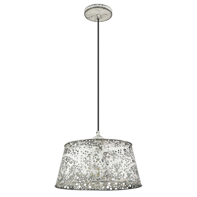 Iris 1-Light Aged Ivory Pendant HomeRoots