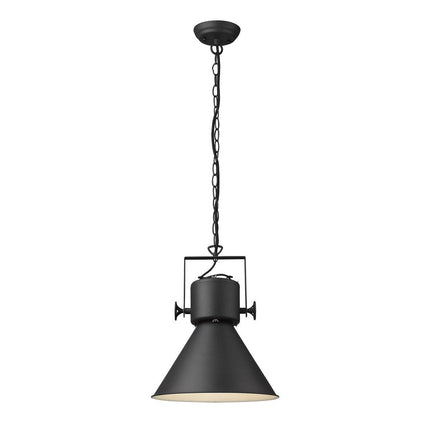 Crew 1-Light Matte Black Pendant HomeRoots