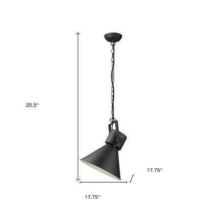 Crew 1-Light Matte Black Pendant HomeRoots