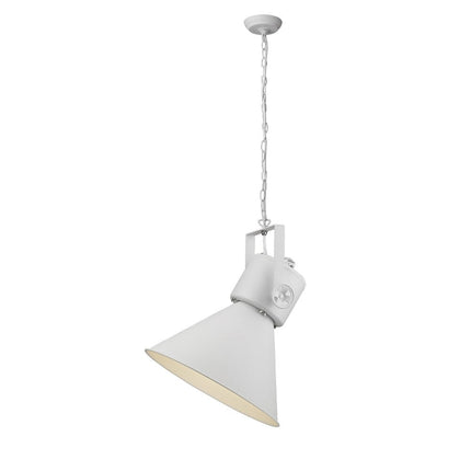 Crew 1-Light White Pendant HomeRoots