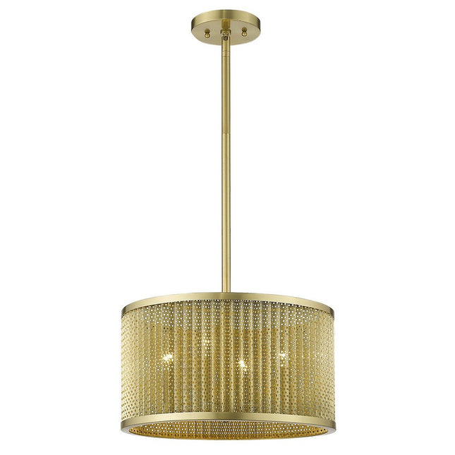 Basetti 4-Light Gold Convertible Pendant HomeRoots