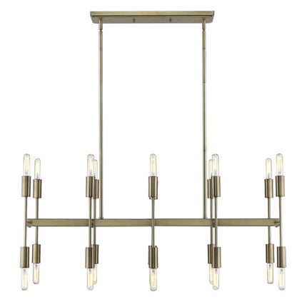Perret 20-Light Aged Brass Island Pendant HomeRoots