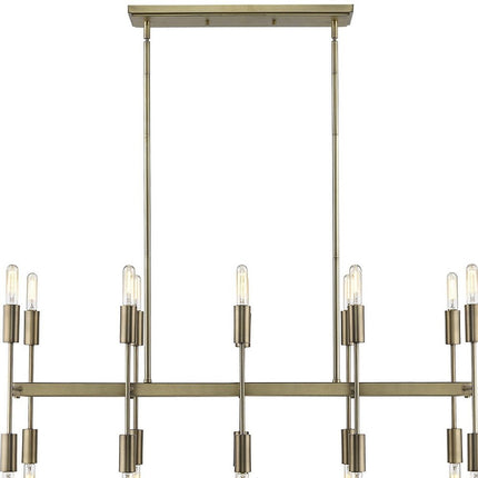 Perret 20-Light Aged Brass Island Pendant HomeRoots