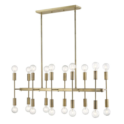 Perret 20-Light Aged Brass Island Pendant HomeRoots