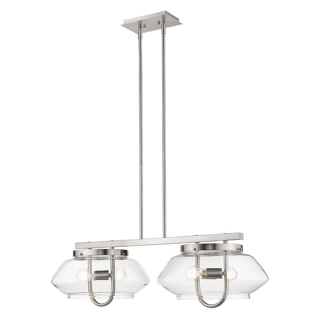 Garner 4-Light Satin Nickel Island Pendant HomeRoots