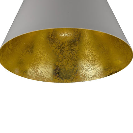 Knell 1-Light White Pendant HomeRoots