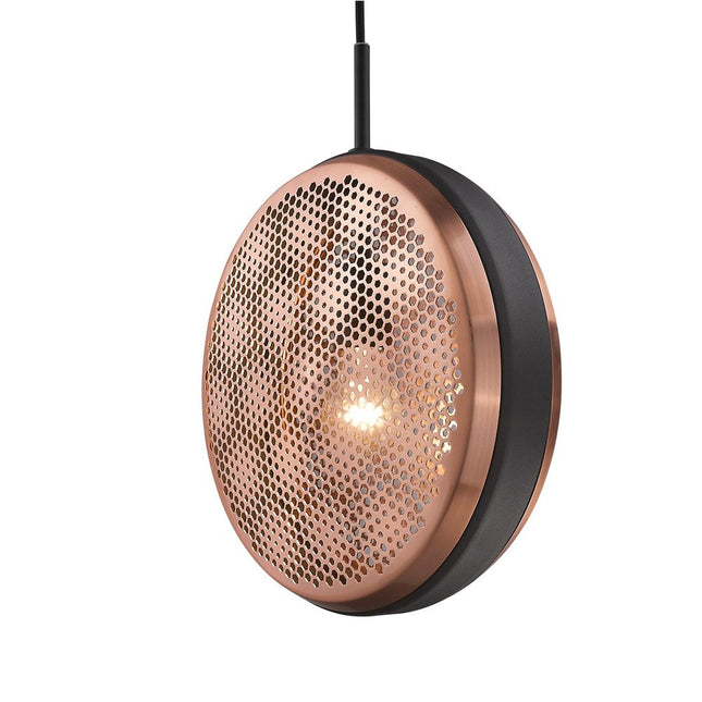 Tholos 1-Light Matte Black Pendant HomeRoots