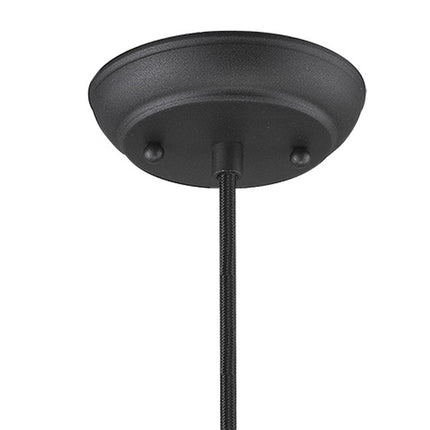 Hedron 1-Light Matte Black Pendant HomeRoots