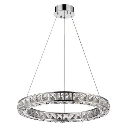 Silver Unique Statement Metal and Glass LED Dimmable Chandelier With Silver Shades