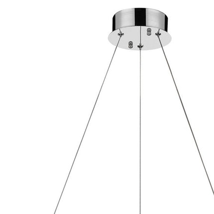 Silver Faux Crystal Bling Ring LED Hanging Light HomeRoots