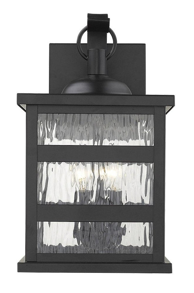 Morris 3-Light Matte Black Wall Light HomeRoots