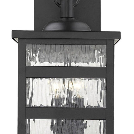 Morris 3-Light Matte Black Wall Light HomeRoots