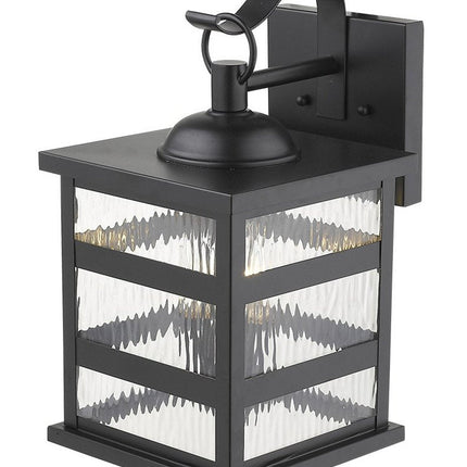 Morris 3-Light Matte Black Wall Light HomeRoots