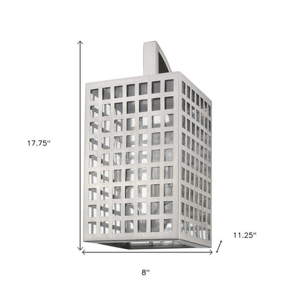 Letzel 3-Light Satin Nickel Wall Light HomeRoots
