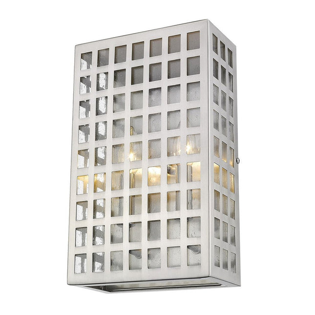 Letzel 2-Light Satin Nickel ADA Wall Sconce HomeRoots