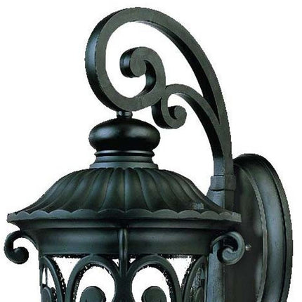 Naples 3-Light Matte Black Wall Light HomeRoots