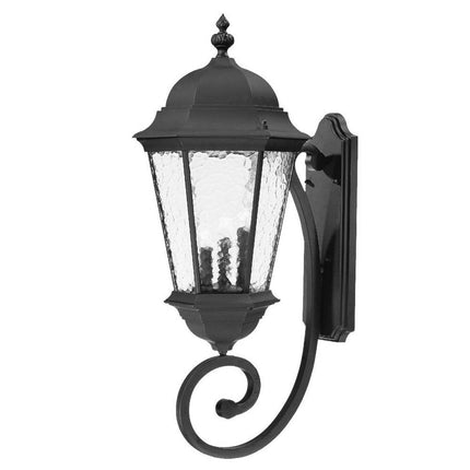 Telfair 3-Light Matte Black Wall Light HomeRoots
