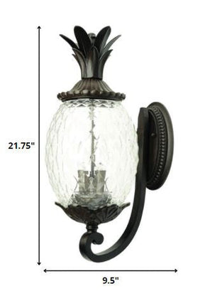 Lanai 3-Light Black Coral Wall Light HomeRoots