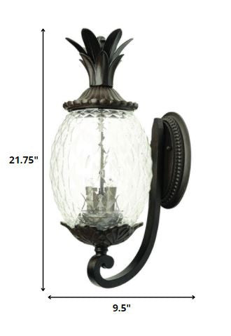 Lanai 3-Light Black Coral Wall Light HomeRoots