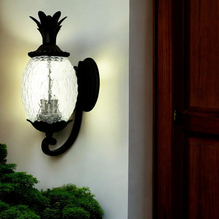 Lanai 3-Light Matte Black Wall Light HomeRoots