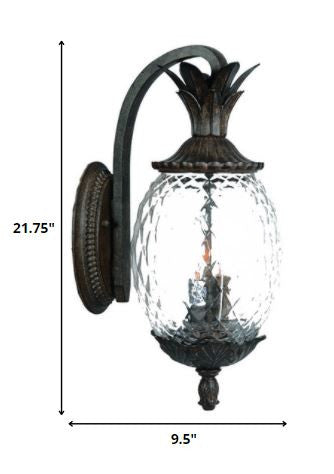 Lanai 3-Light Black Coral Wall Light HomeRoots
