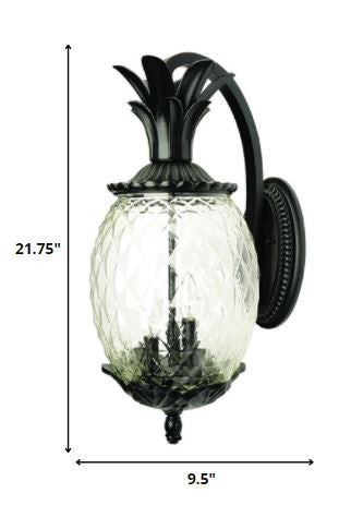 Lanai 3-Light Matte Black Wall Light HomeRoots