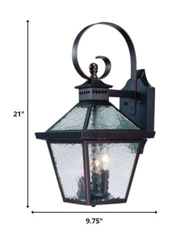 Bay Street 3-Light Architectural Bronze Wall Light HomeRoots