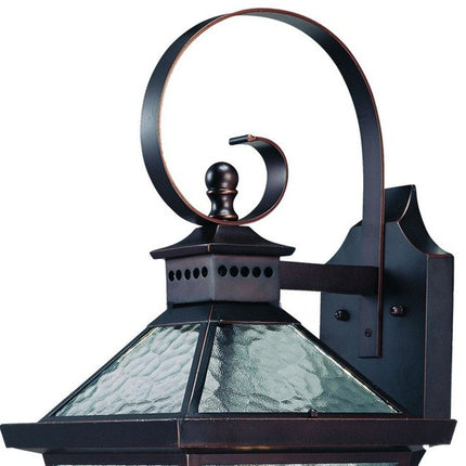 Bay Street 3-Light Architectural Bronze Wall Light HomeRoots