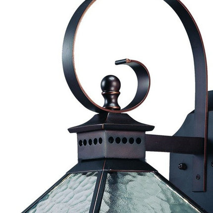 Bay Street 3-Light Architectural Bronze Wall Light HomeRoots