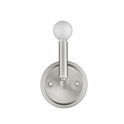 One Light Silver Wall Sconce HomeRoots