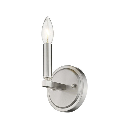 One Light Silver Wall Sconce HomeRoots