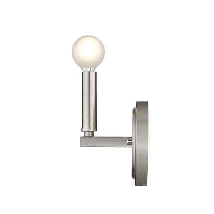 One Light Silver Wall Sconce HomeRoots