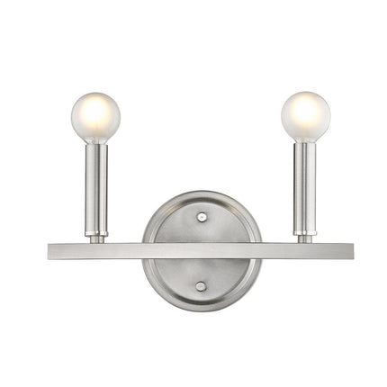 7" Silver Metal Vanity Flush Mounted Sconce HomeRoots