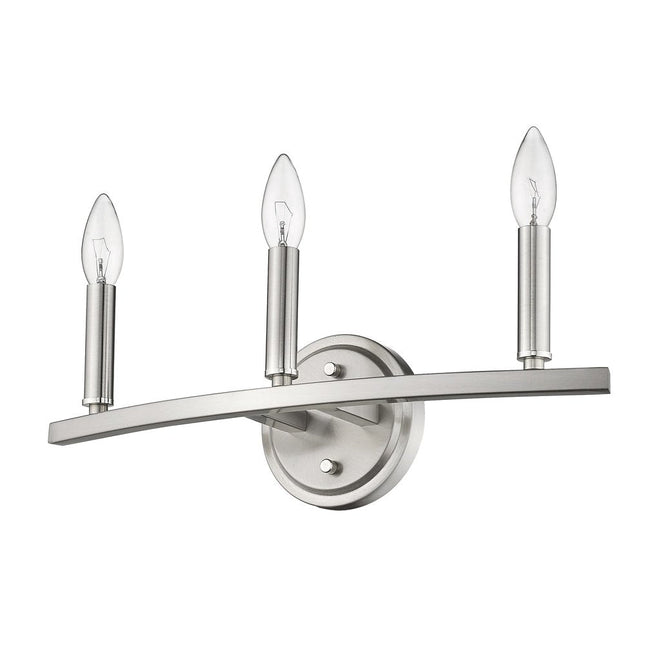 7" Silver Metal Vanity Flush Mounted Sconce HomeRoots