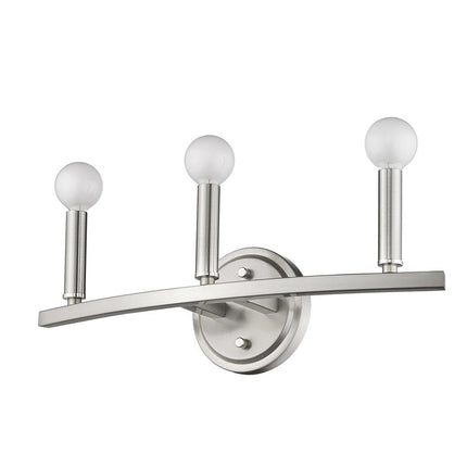 7" Silver Metal Vanity Flush Mounted Sconce HomeRoots